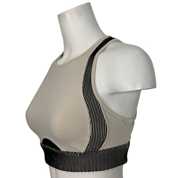Alo Yoga Electric Sports Bra S Bone Cutout Back Athletic - Picture 3 of 12